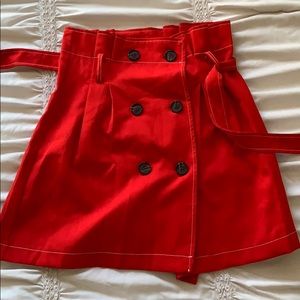 Red skirt